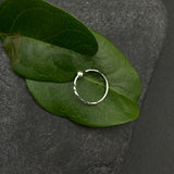 Silver Cut work Nose Ring