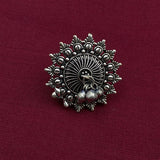 Intricate Flower With Ghungroo Ring