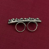 Double Finger Ghungroo Ring