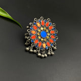 Red & Blue Mirror Ring