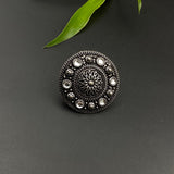 Antique Silver With Zircon Stone Ring