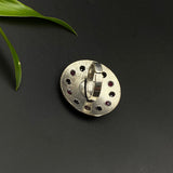 Antique Silver With Ruby Stone Ring