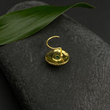Turq Gold Plated Nose Pin
