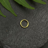 Tiny Gold Plated Thick Nose Ring (18gauge)