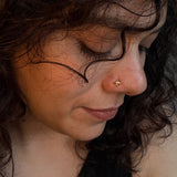 Gold Petals Flower Nose Pin