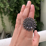 Intricate Flower With Ghungroo Ring
