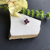 Ruby Square Nose Pin