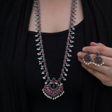 Ruby Long Necklace Set
