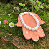 Howlite Crystal Beads Bracelet
