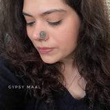 Emerald Round Nose Clip-On