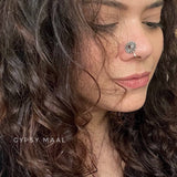 Flora Garnet Nose Clip-On