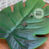 Marcasite Flower Petals Nose Pin