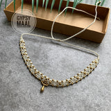 Macrame & Brass Beads Choker