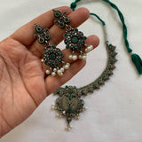 Green with Pearl Beads Set