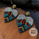 Trippy Heart Earrings