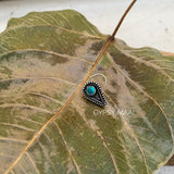 Turquoise Leaf Nose Pin