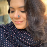 Turquoise Leaf Nose Pin