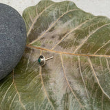 Green Spiral Nose Stud