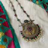 Regal Ruby & Emerald Long Necklace