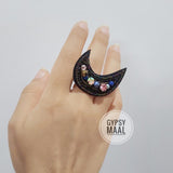 Moon Finger Ring