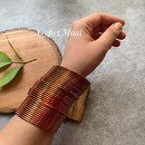Gold-Red Dazzle Bangles (2.6/2.8)