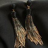 Gold To Black Ombre Earrings