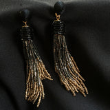 Gold To Black Ombre Earrings