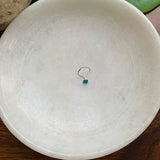 Sparkling Turquoise Nose Pin