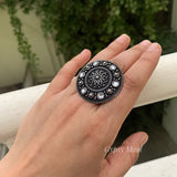 Antique Silver With Zircon Stone Ring