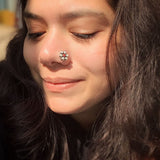 Pearl Marigold Nose Pin