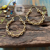 Brass Loop Earrings (Gold)