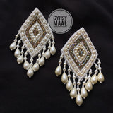 Diamond Pearl Dust Earrings
