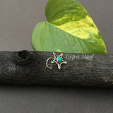 Turquoise Star Nose Pin