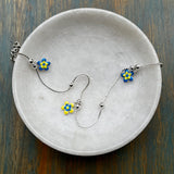 Blue & Yellow Floral Anklet