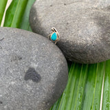 Turquoise Paisley Nose Pin