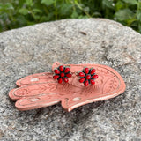 Coral Wildflower Toe Ring (Single)