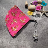 Floral & Thread Stitches Face Mask