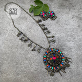 Bohemian Round Necklace & Earrings
