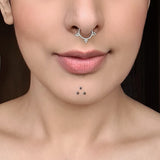 Tiny Dotted Septum Ring (Pierced)