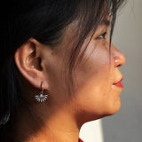 Diamond Spark Earrings (rose gold & silver)