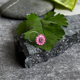 Pink Ombre Dandelion Nose Pin