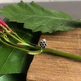 Black Flower Nose Pin