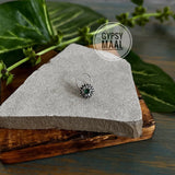 Emerald & Zircon Aztec Nose Pin