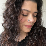 Turq Square Nose Pin